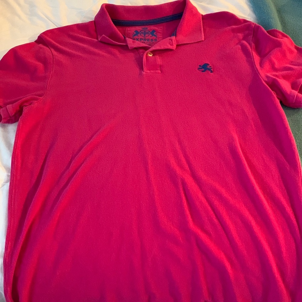 Express fitted boys short sleeve polo shirt